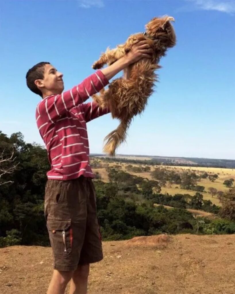 adolescente e cane