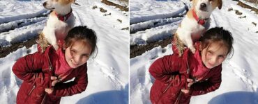 Una bambina cammina per chilometri con il suo cucciolo in spalla alla ricerca di un veterinario