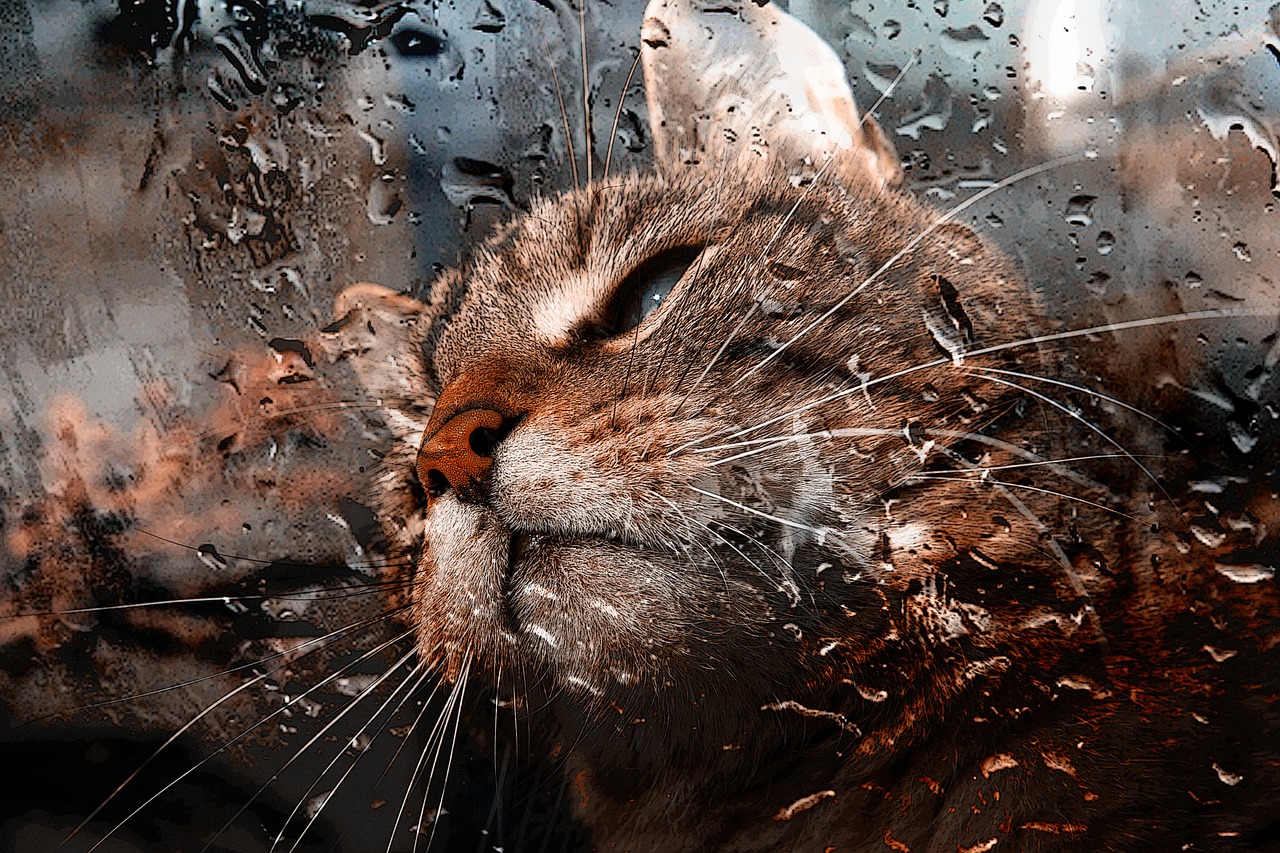 calmare il gatto dai temporali