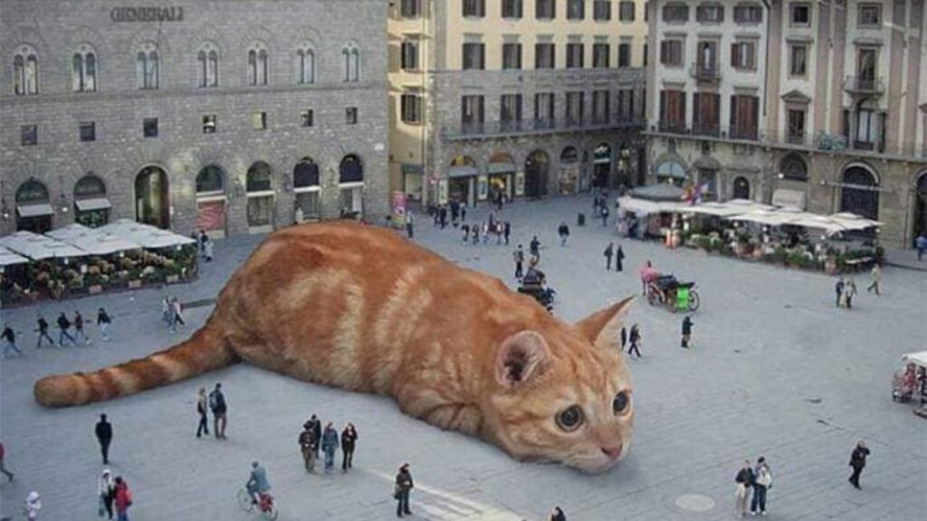 Come sarebbe il mondo se fosse invaso da gatti giganti
