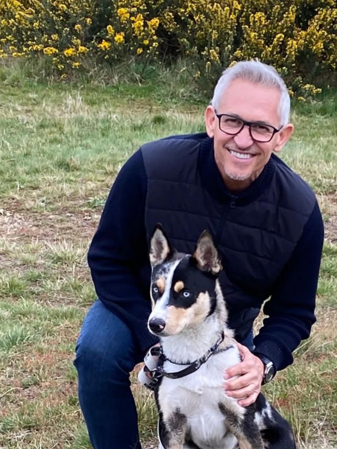 Cane adottato da un ex-calciatore, portandolo dagli Stati Uniti a Londra