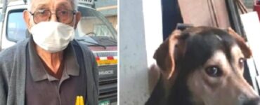 Nonno alla ricerca del proprio cane