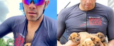 5 cuccioli abbandonati in una buca